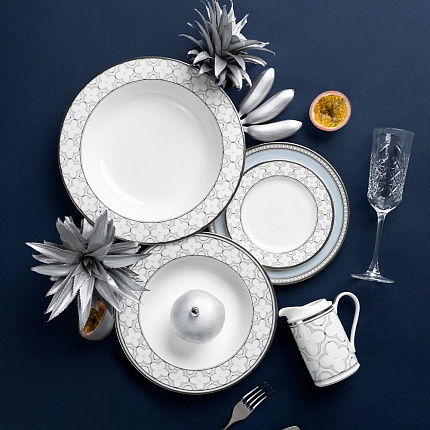 Фото - Тарелка суповая Noritake TR Platin, 21.5 см, 97207/4957 - KOMODO STUDIO HOME