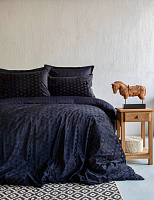 Фото - КПБ Евро велюр Apricitas Times Черный - KOMODO STUDIO HOME