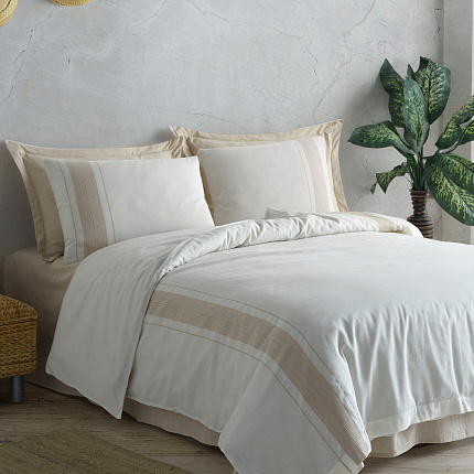 Фото - КПБ King Size Buldans Milyos Бежевый, 220*240 - KOMODO STUDIO HOME